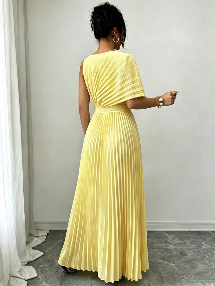 Anna | Pleated Midi Dress