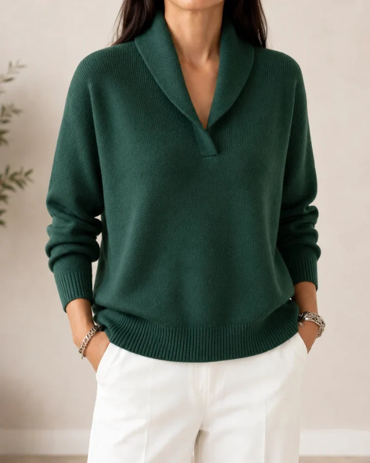 ANTONINE | SOFT V-NECK JUMPER FOR WOMEN