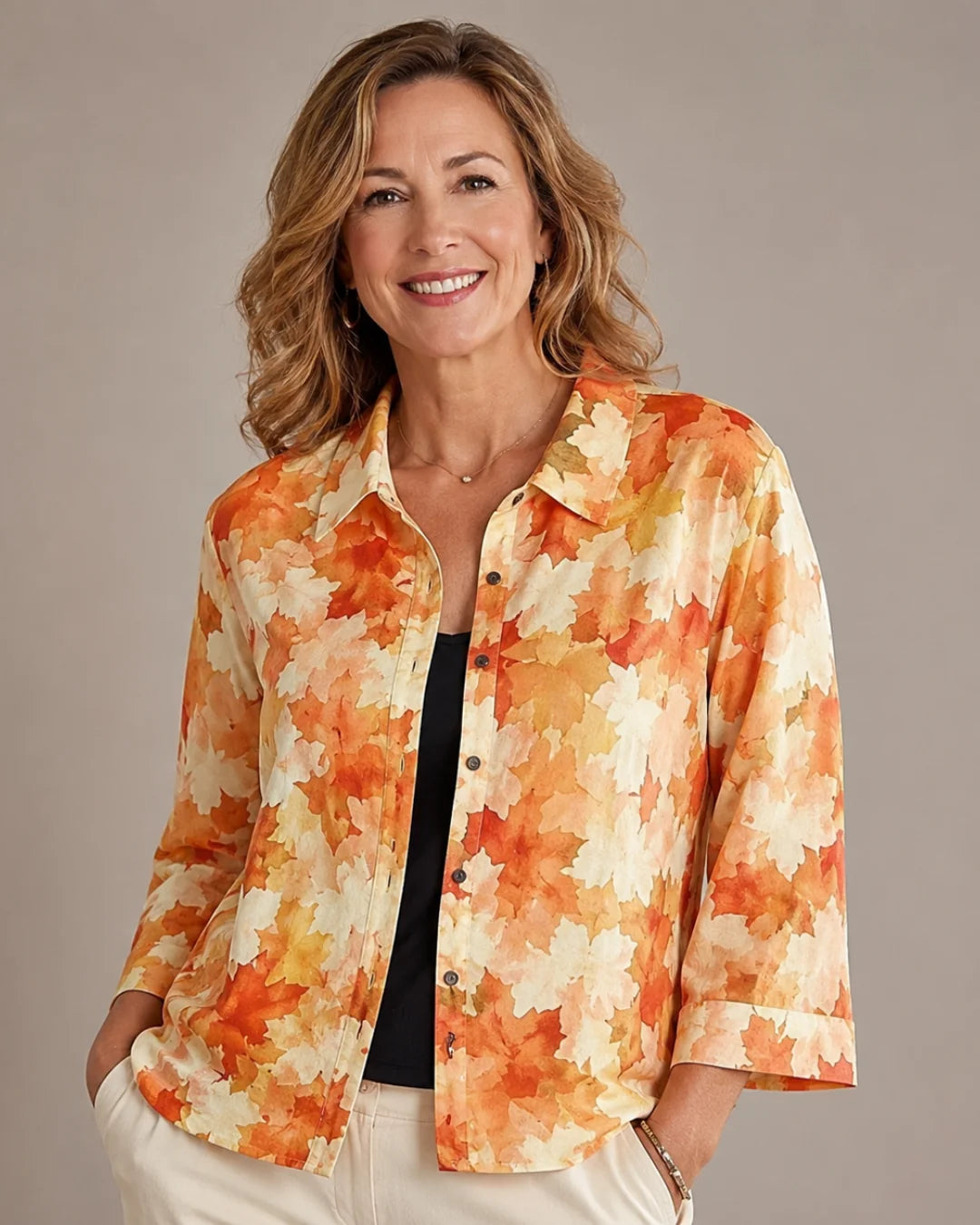 Persephone | Painted Poppy Blouse