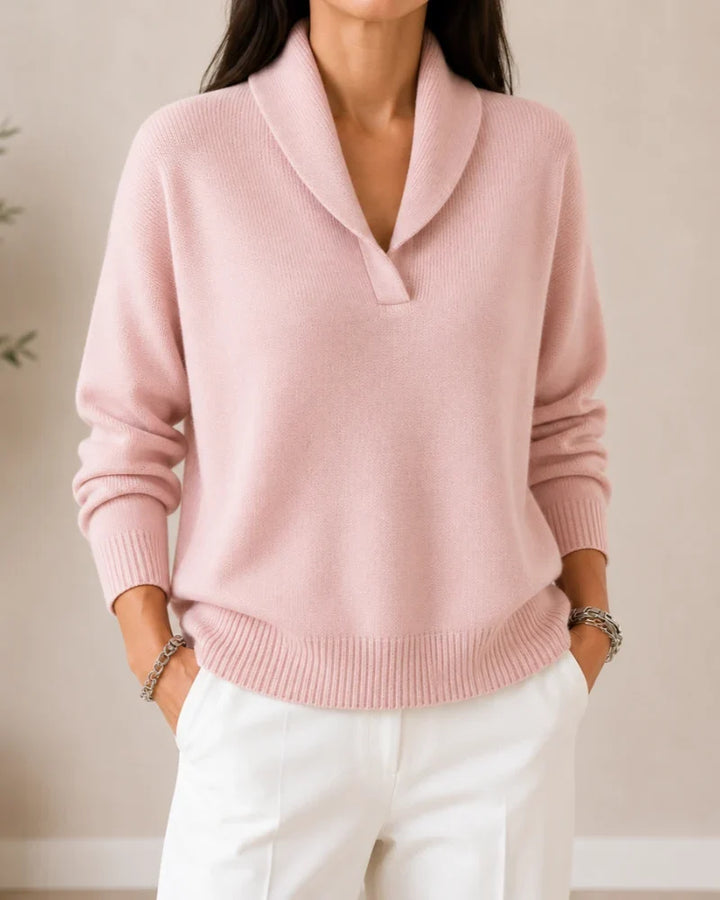 ANTONINE | SOFT V-NECK JUMPER FOR WOMEN