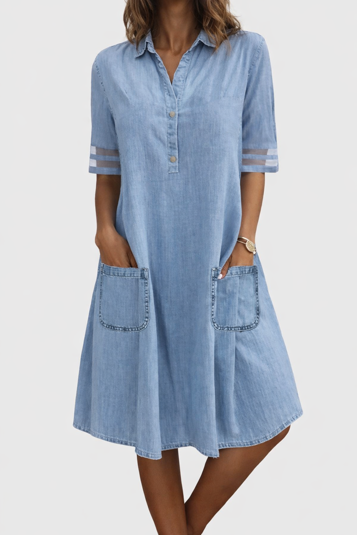 Miriam | Comfortable Flattering Denim Dress