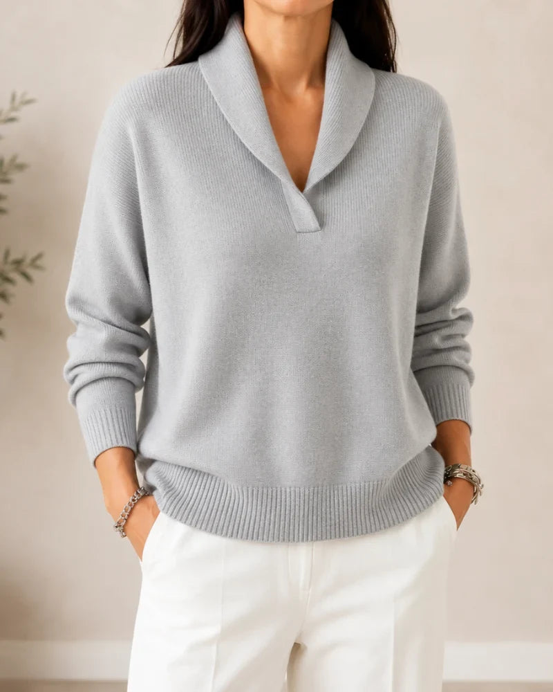 ANTONINE | SOFT V-NECK JUMPER FOR WOMEN