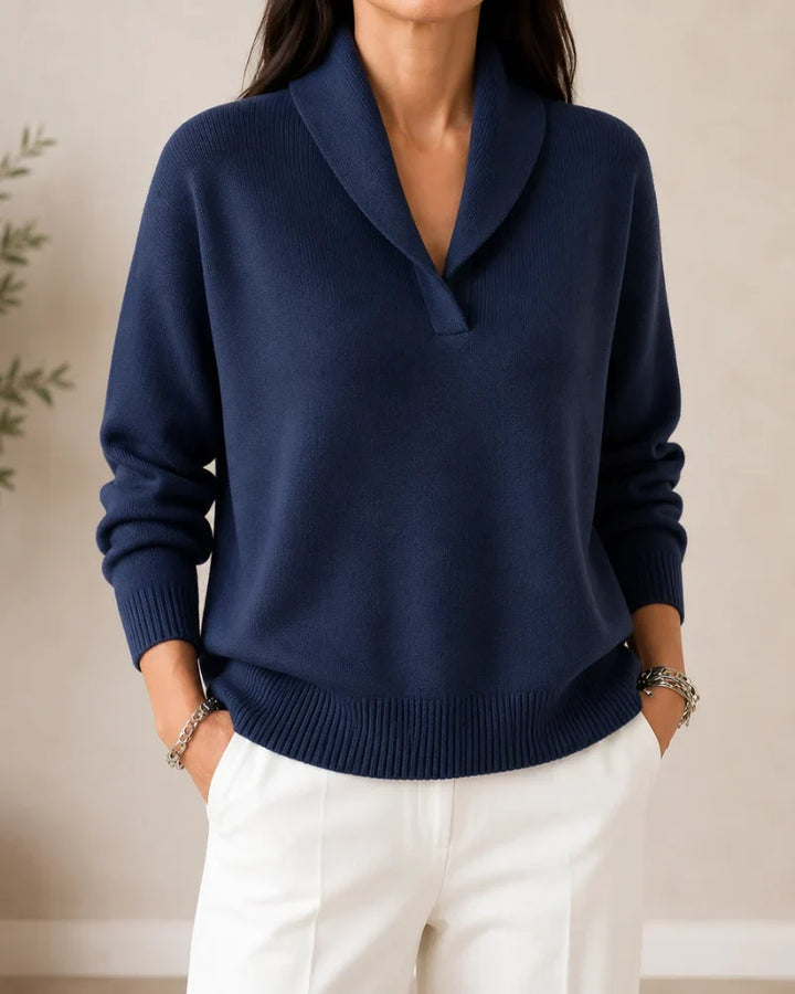 ANTONINE | SOFT V-NECK JUMPER FOR WOMEN
