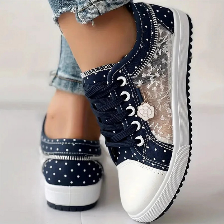 Cordelia | Elegant Floral Sneakers
