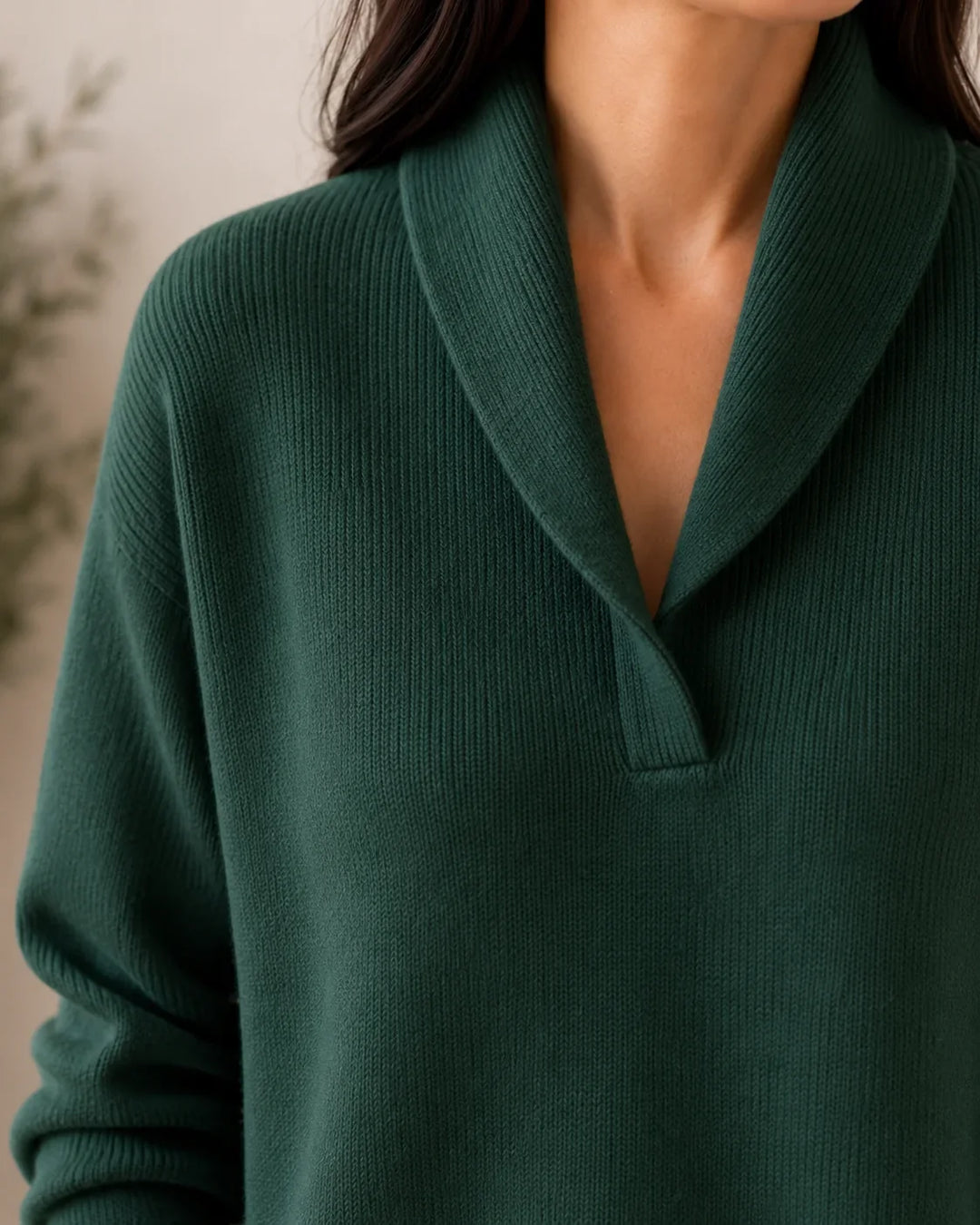 ANTONINE | SOFT V-NECK JUMPER FOR WOMEN