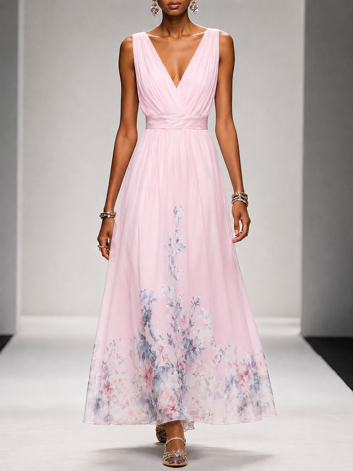 Gillian | Sleeveless A-Line Maxi Dress