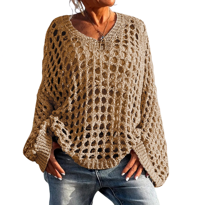 GRACIE™ – Relaxed Openwork Knit Sweater