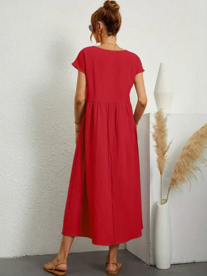 Diana | Fluid Midi Dress Timeless Elegance