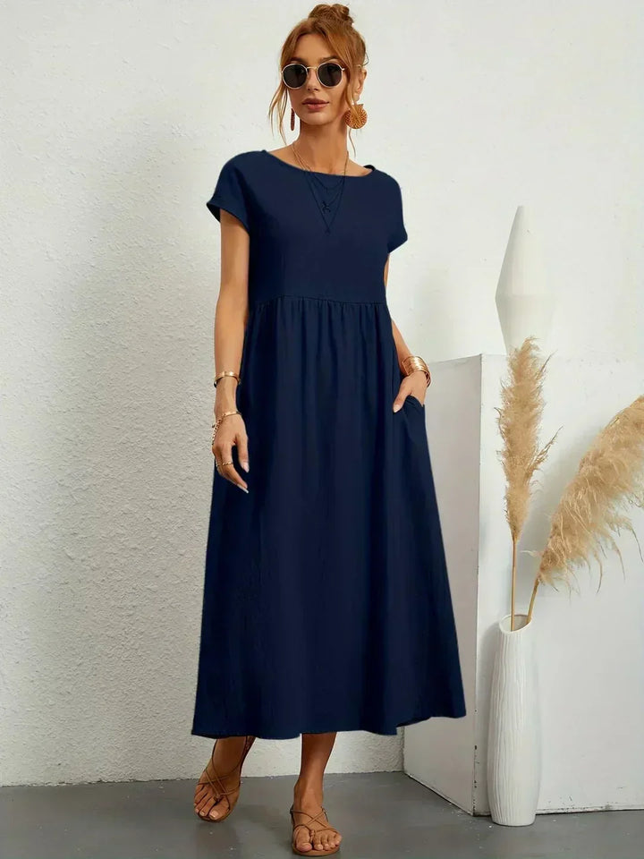 Diana | Fluid Midi Dress Timeless Elegance