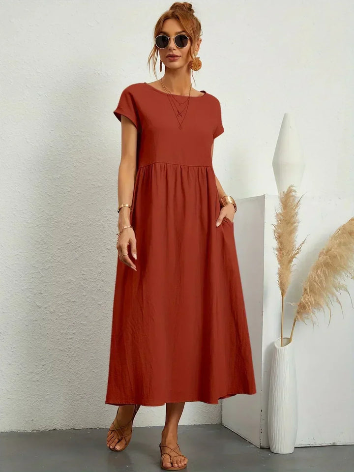 Diana | Fluid Midi Dress Timeless Elegance