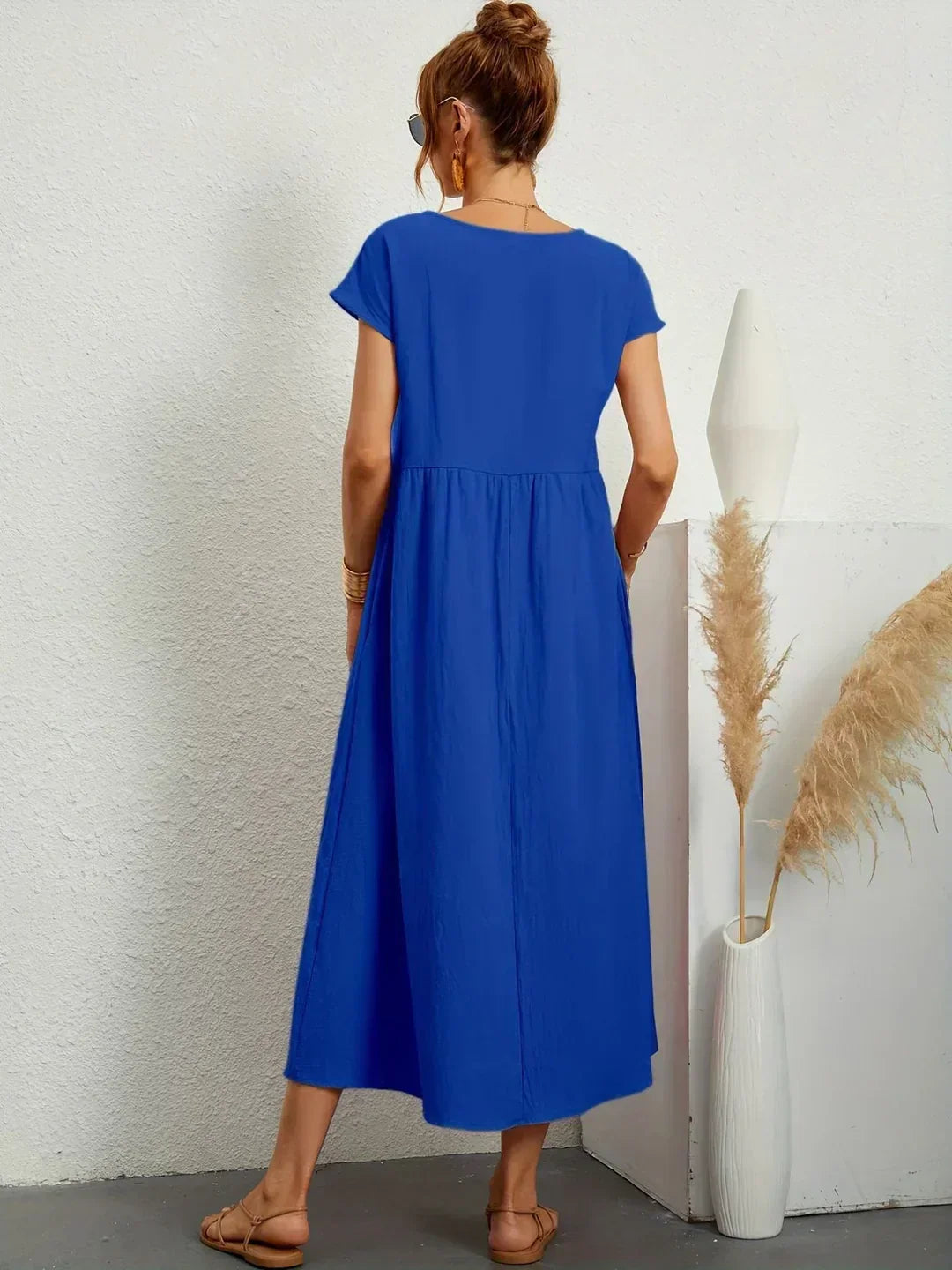 Diana | Fluid Midi Dress Timeless Elegance