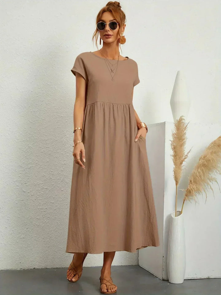 Diana | Fluid Midi Dress Timeless Elegance