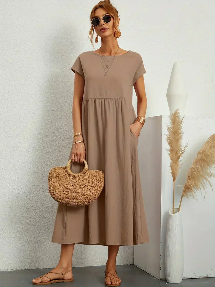 Diana | Fluid Midi Dress Timeless Elegance