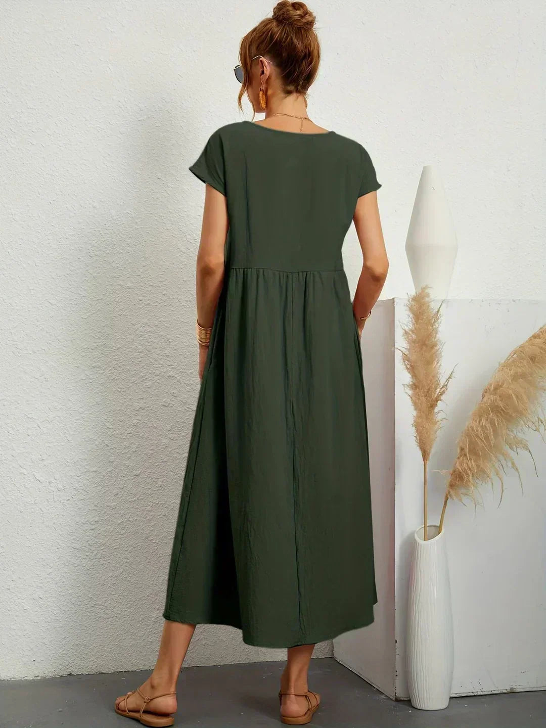 Diana | Fluid Midi Dress Timeless Elegance