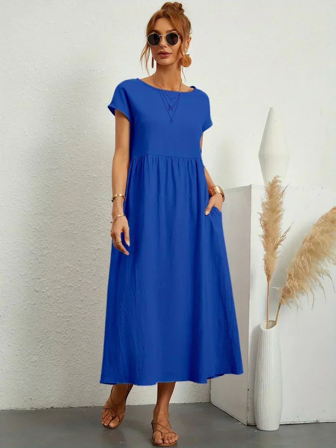 Diana | Fluid Midi Dress Timeless Elegance
