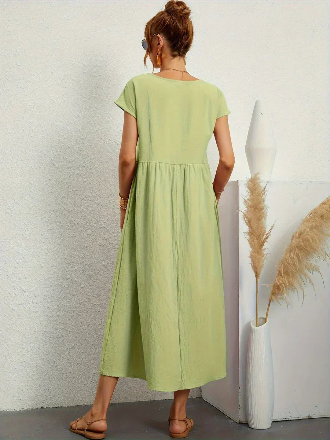 Diana | Fluid Midi Dress Timeless Elegance