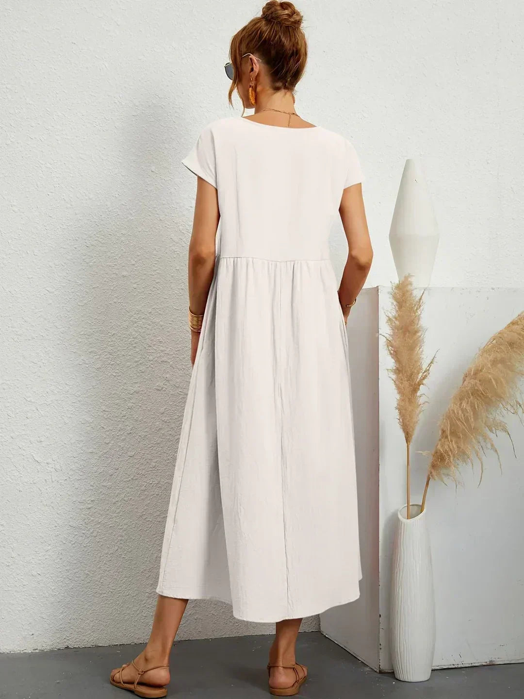 Diana | Fluid Midi Dress Timeless Elegance