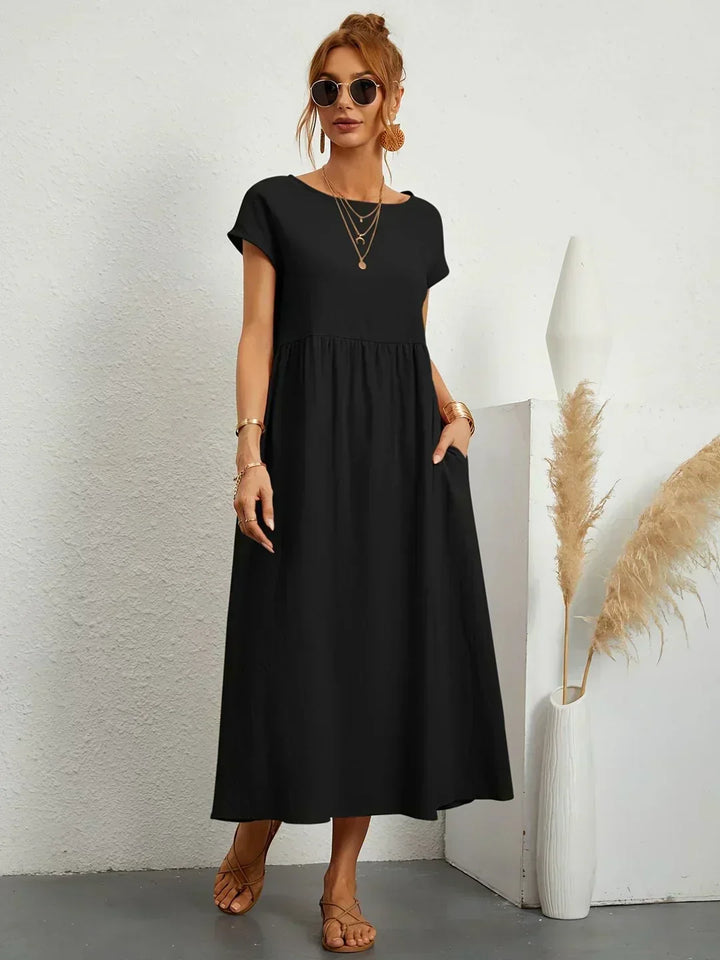 Diana | Fluid Midi Dress Timeless Elegance