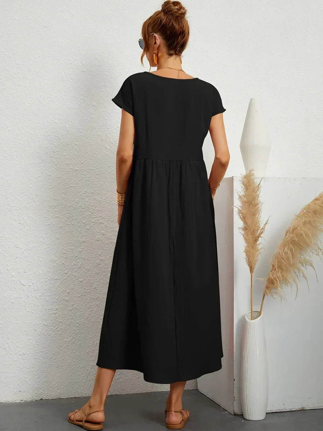 Diana | Fluid Midi Dress Timeless Elegance