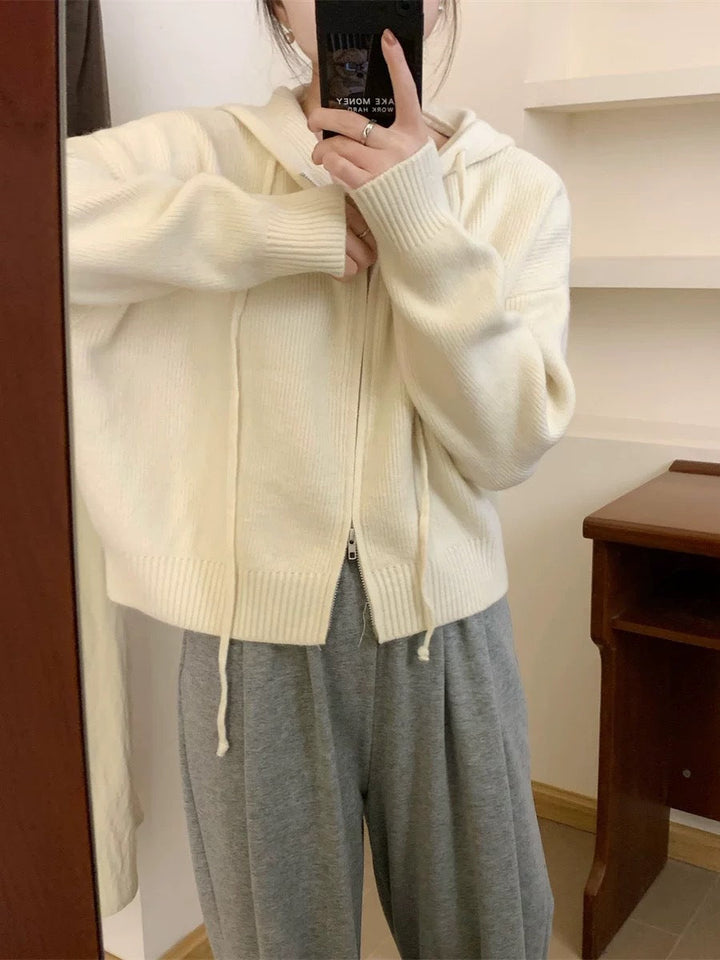 ARLENE™ – Cozy Long Sleeve Hooded Cardigan