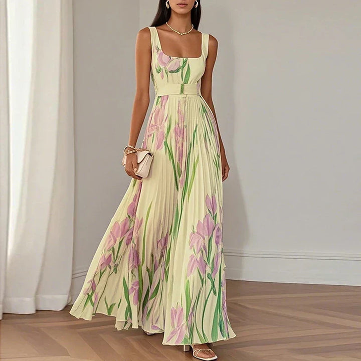 Gillian | Floral A Line Maxi Dress