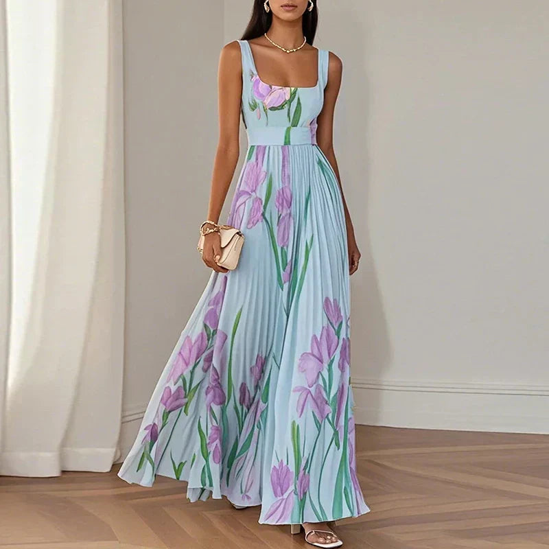Gillian | Floral A Line Maxi Dress
