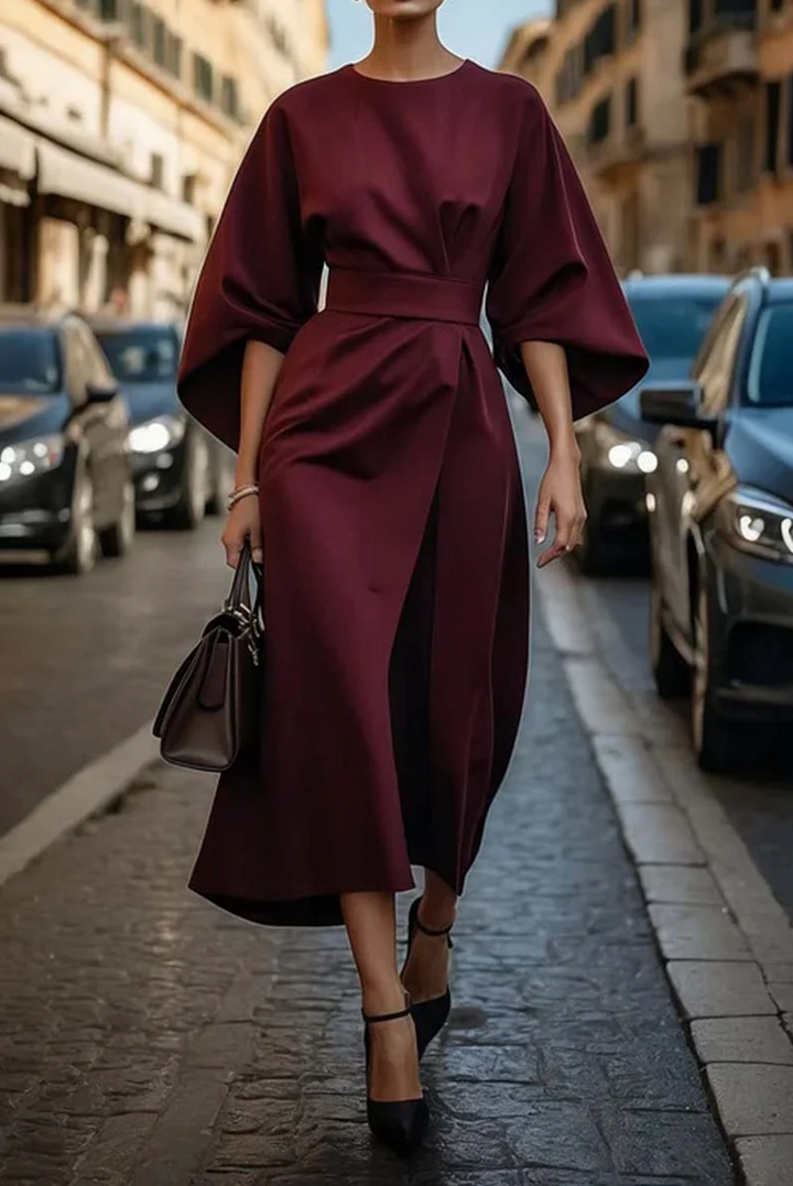 Eileen | Elegant Dress with Lantern Sleeves