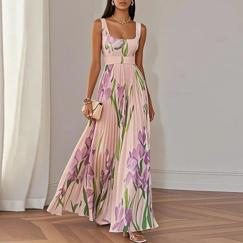 Gillian | Floral A Line Maxi Dress