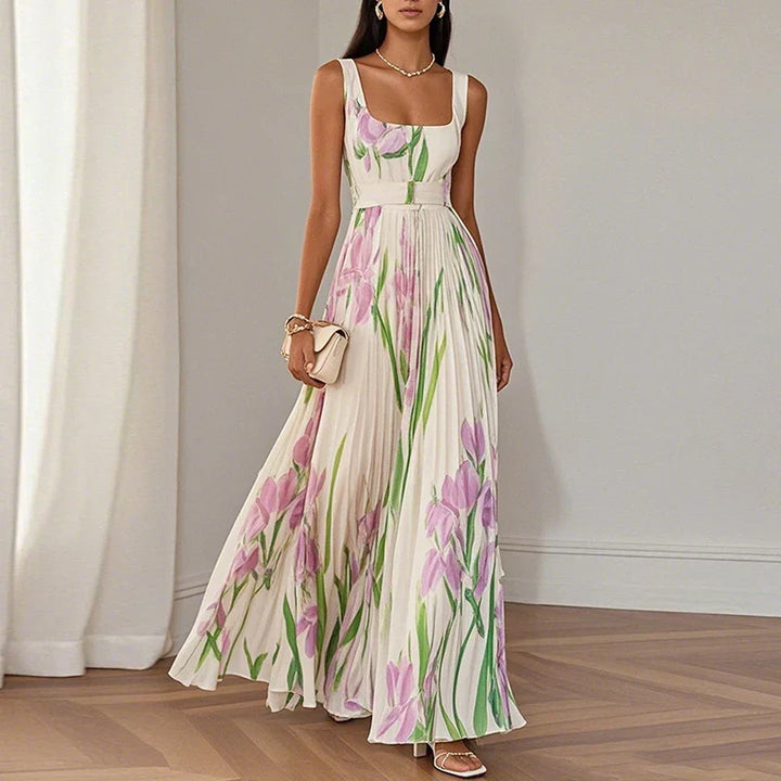 Gillian | Floral A Line Maxi Dress