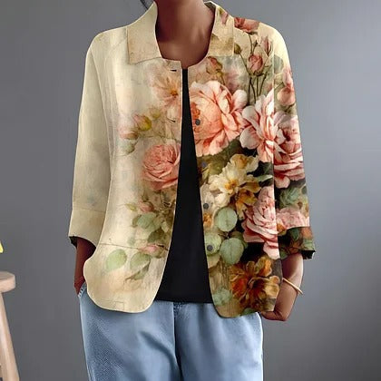 Persephone | Painted Poppy Blouse