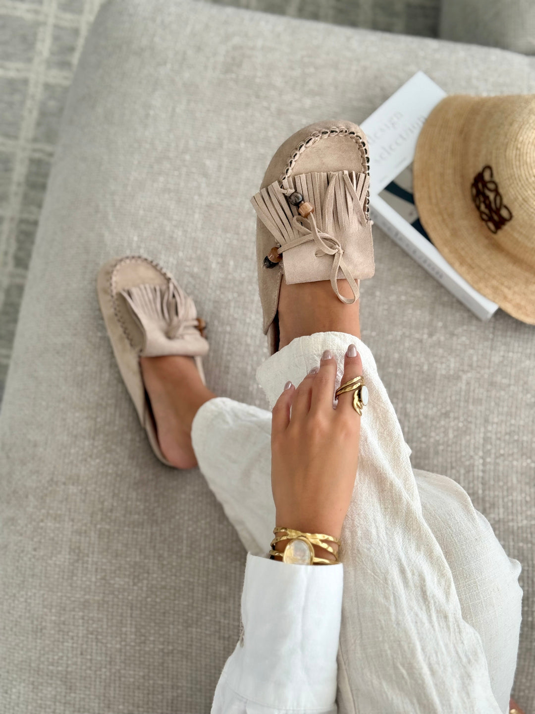 Joan | Taupe Mules
