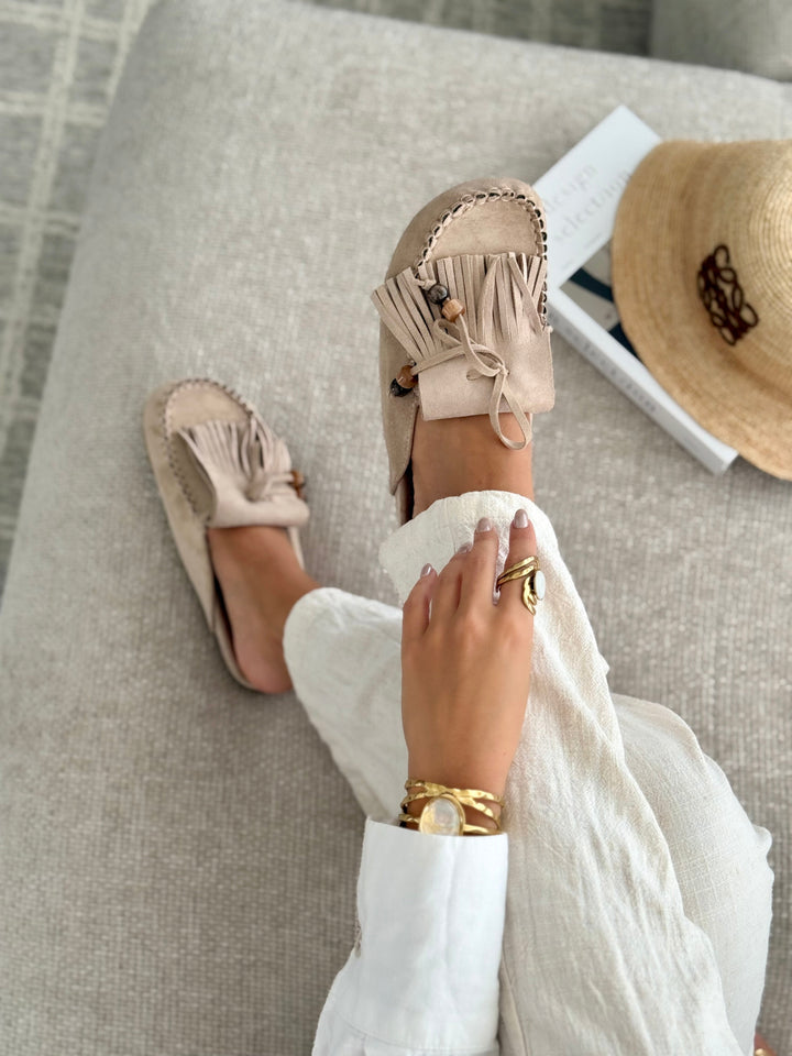 Joan | Taupe Mules