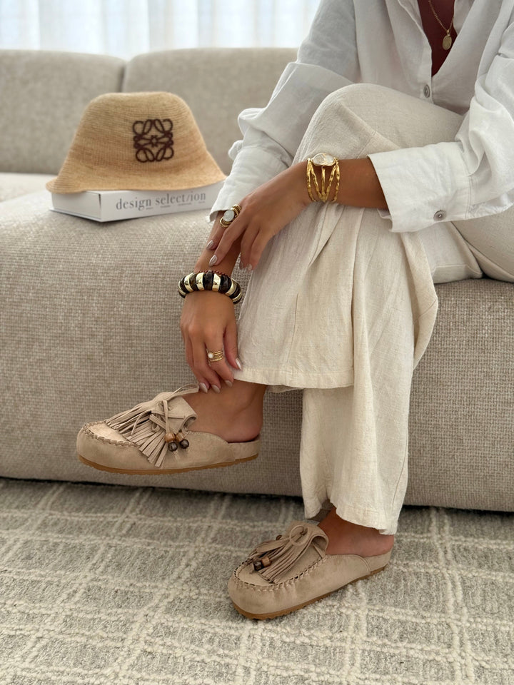 Joan | Taupe Mules