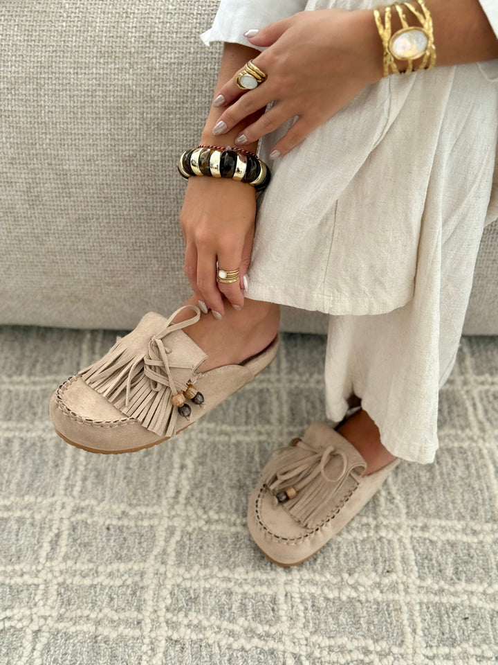 Joan | Taupe Mules